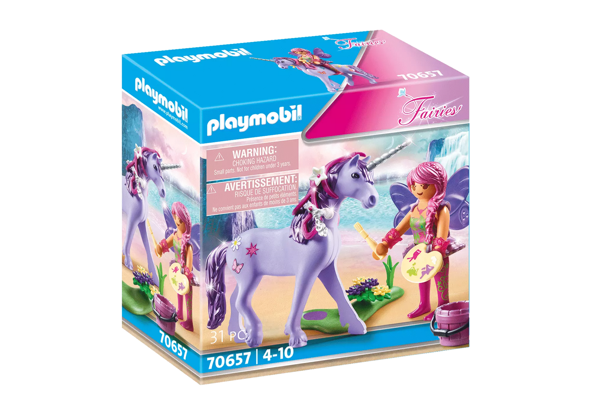 Playmobil 70657 Fairies Einhorn mit Schmück-Fee - plegobil