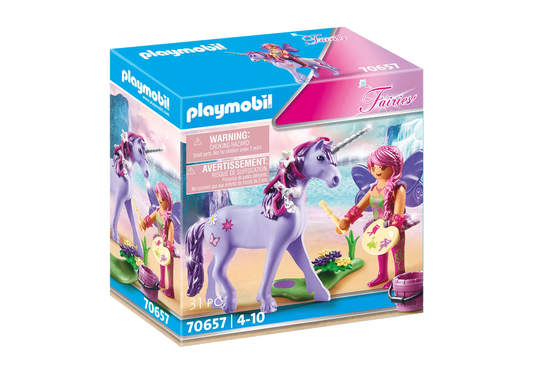 Playmobil 70657 Fairies Einhorn mit Schmück-Fee - plegobil