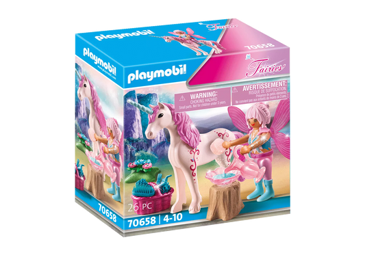 Playmobil 70658 Fairies Einhorn mit Pflege-Fee - plegobil