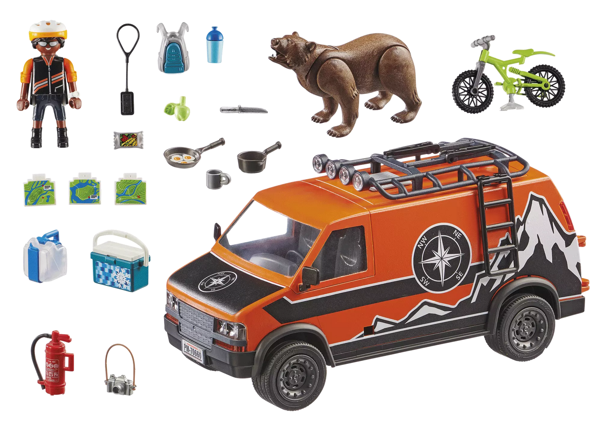 Playmobil 70660 Off Road Action Adventure Van - plegobil