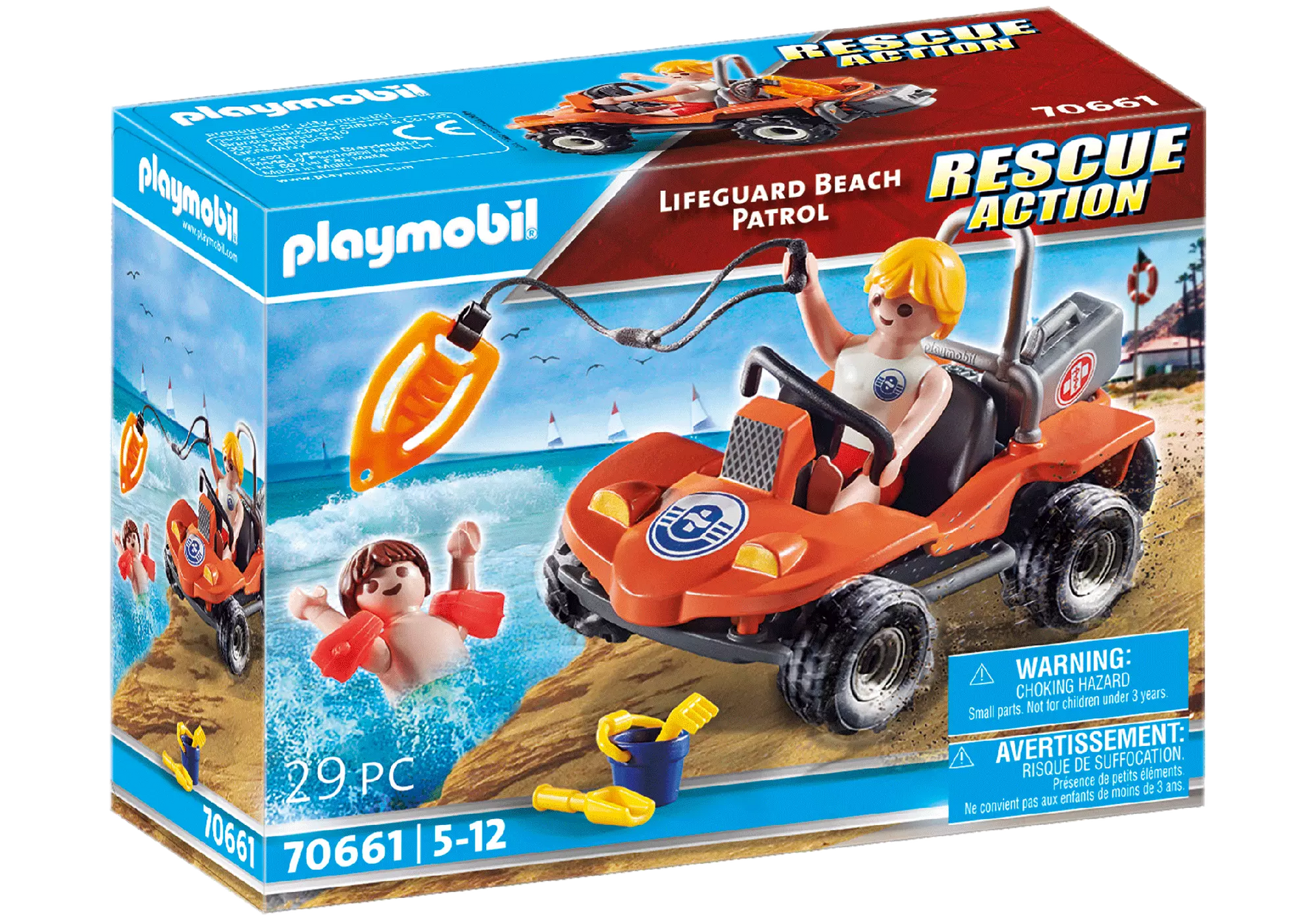 Playmobil 70661 Rescue Action Lifeguard Beach Patrol - plegobil