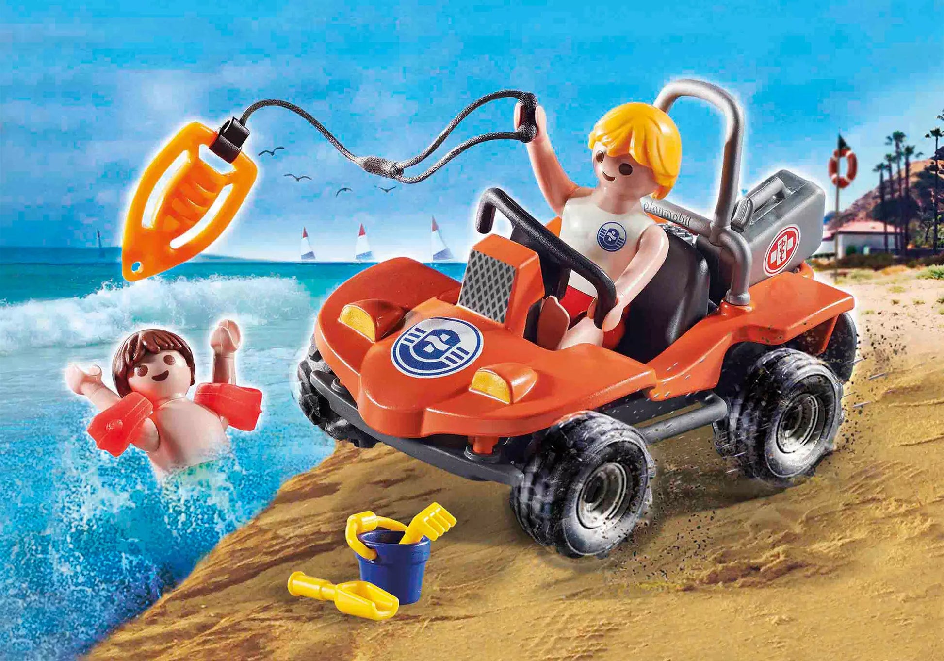 Playmobil 70661 Rescue Action Lifeguard Beach Patrol - plegobil