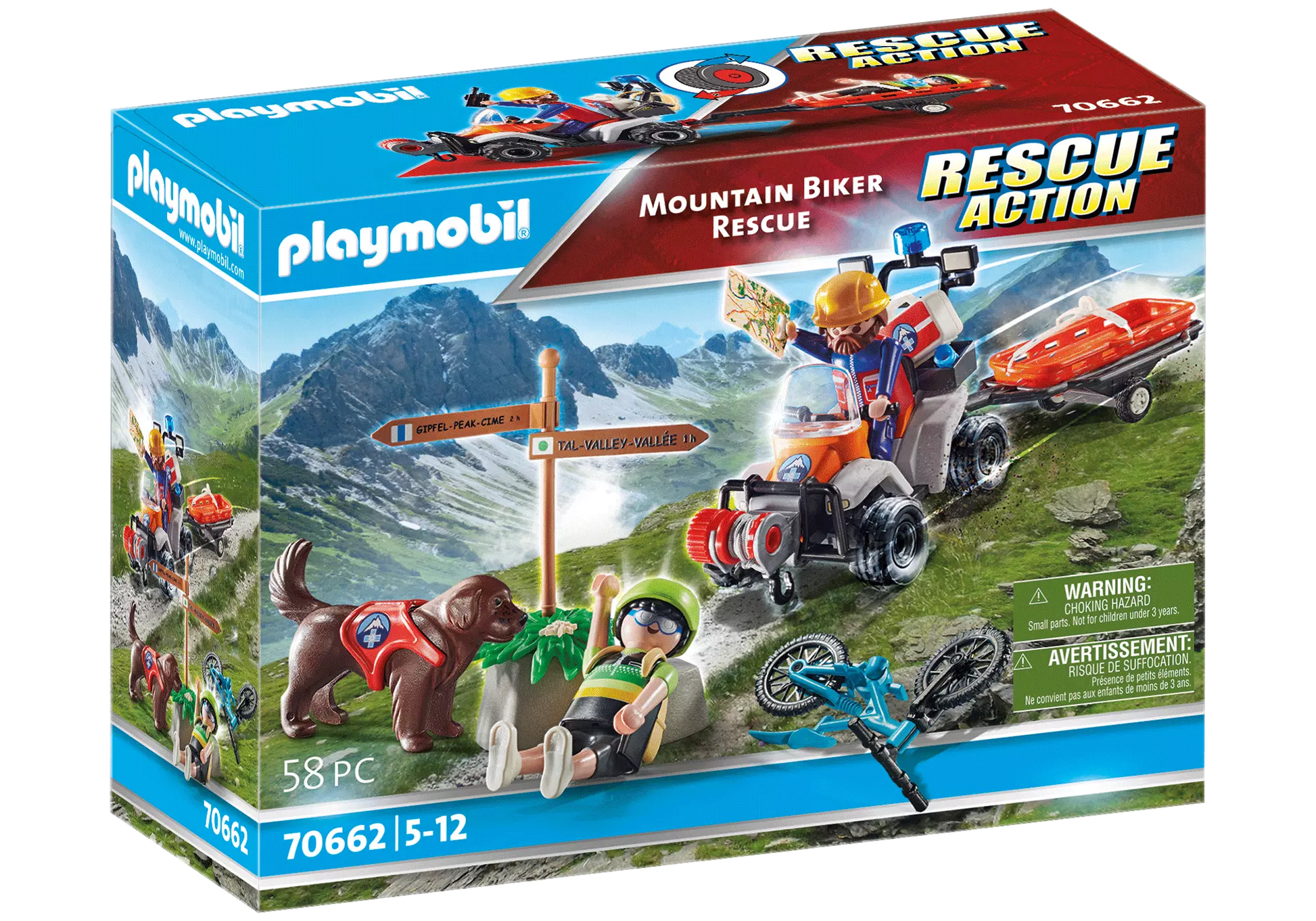 Playmobil 70662 Rescue Action Mountain Biker Rescue - plegobil