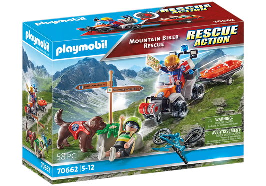 Playmobil 70662 Rescue Action Mountain Biker Rescue - plegobil