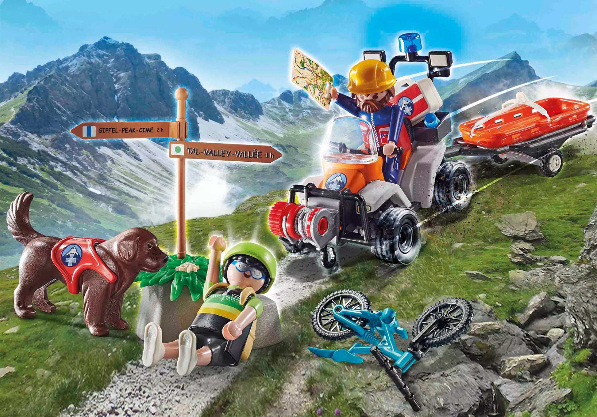 Playmobil 70662 Rescue Action Mountain Biker Rescue - plegobil
