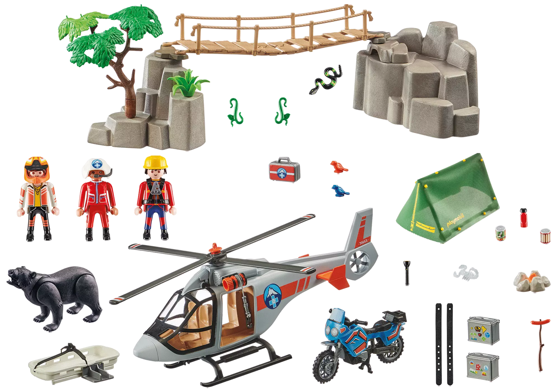 Playmobil 70663 Rescue Action Berg Einsatzkommando - plegobil