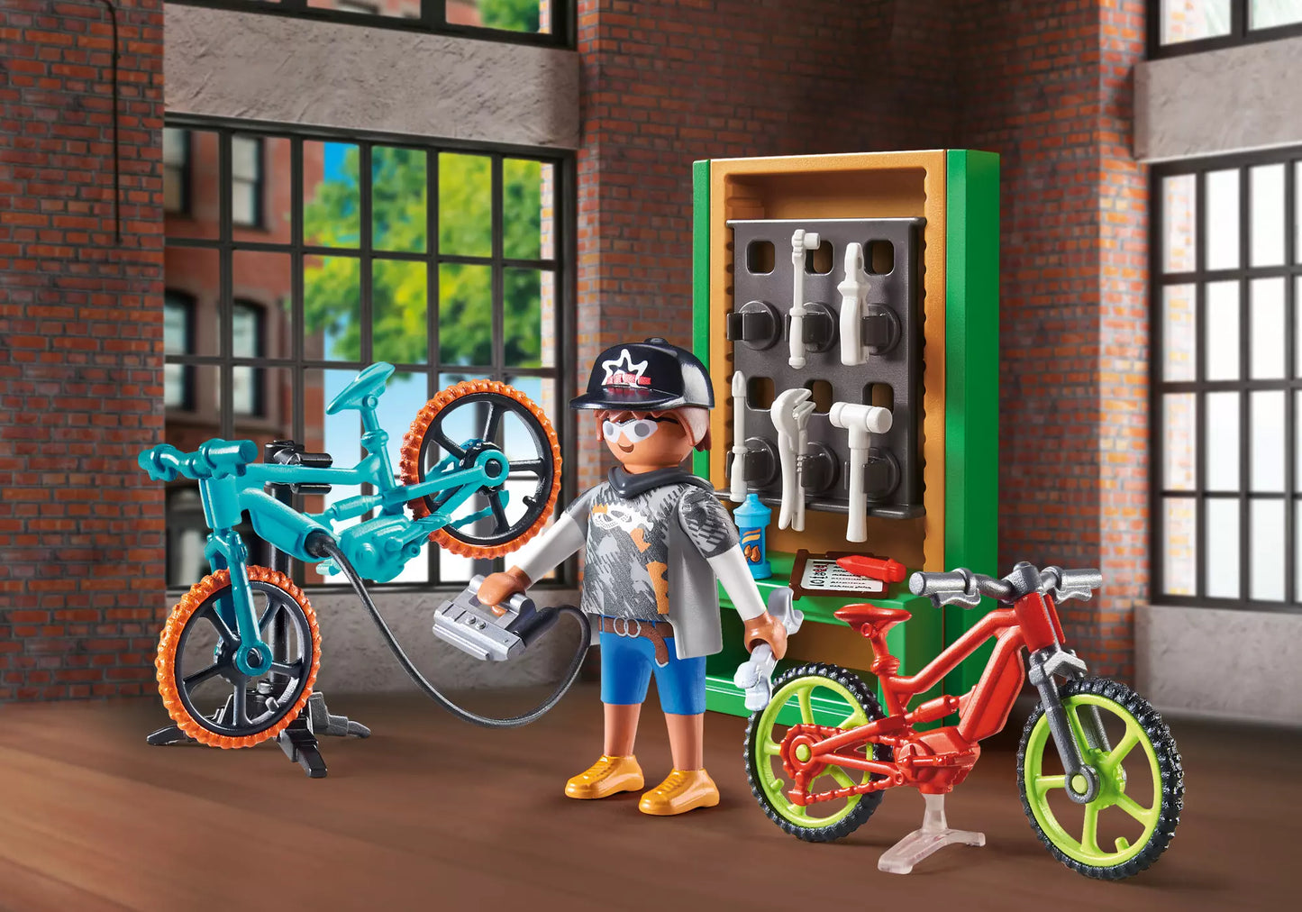 Playmobil 70674 City Life Geschenkset E-Bike-Werkstatt - plegobil