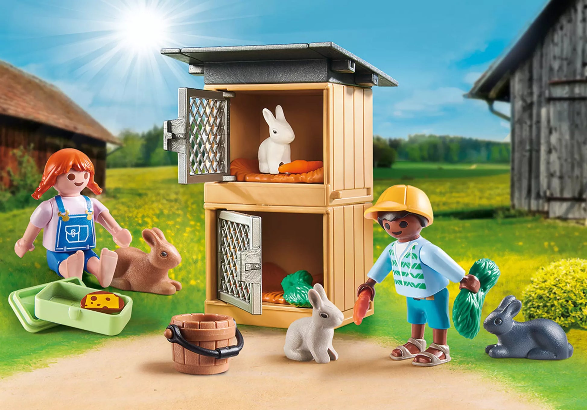 Playmobil 70675 Country Geschenkset Kaninchenfütterung - plegobil