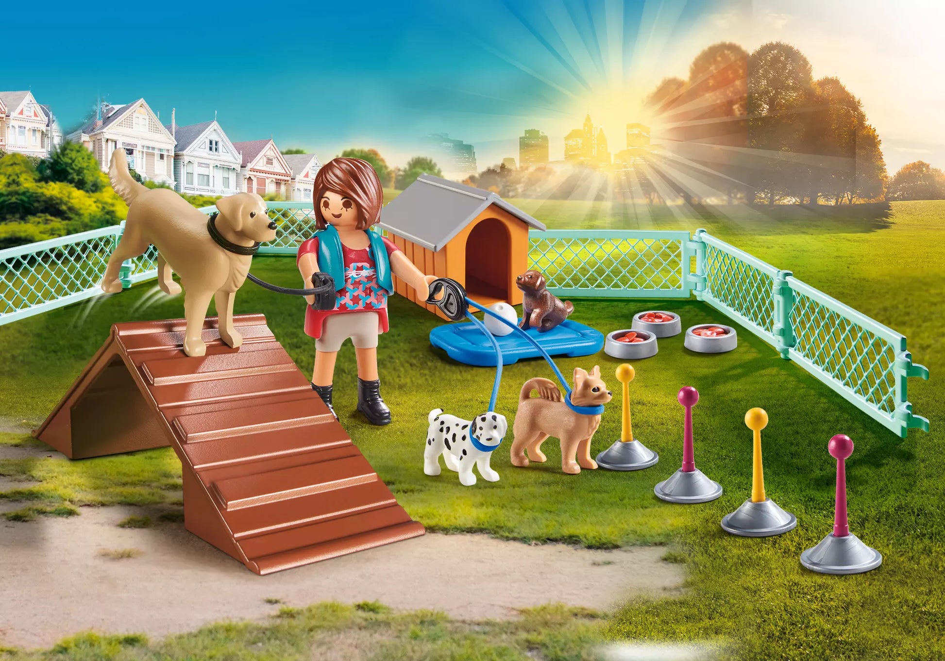Playmobil 70676 City Life Geschenkset Hundetrainerin - plegobil