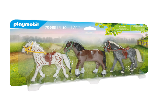 Playmobil 70683 Country 3 Pferde - plegobil