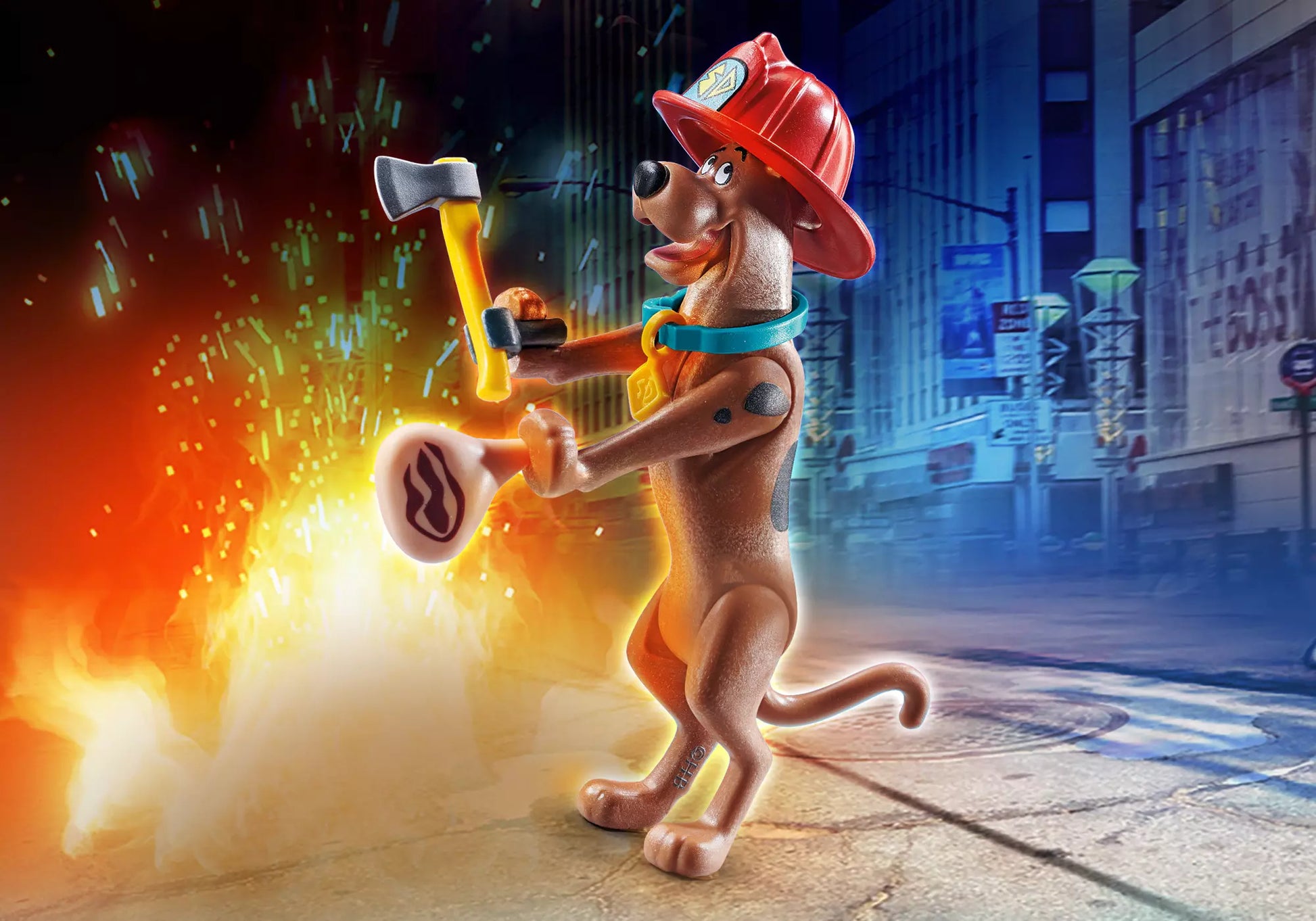 Playmobil 70712 Scooby-Doo! Sammelfigur Feuerwehrmann - plegobil