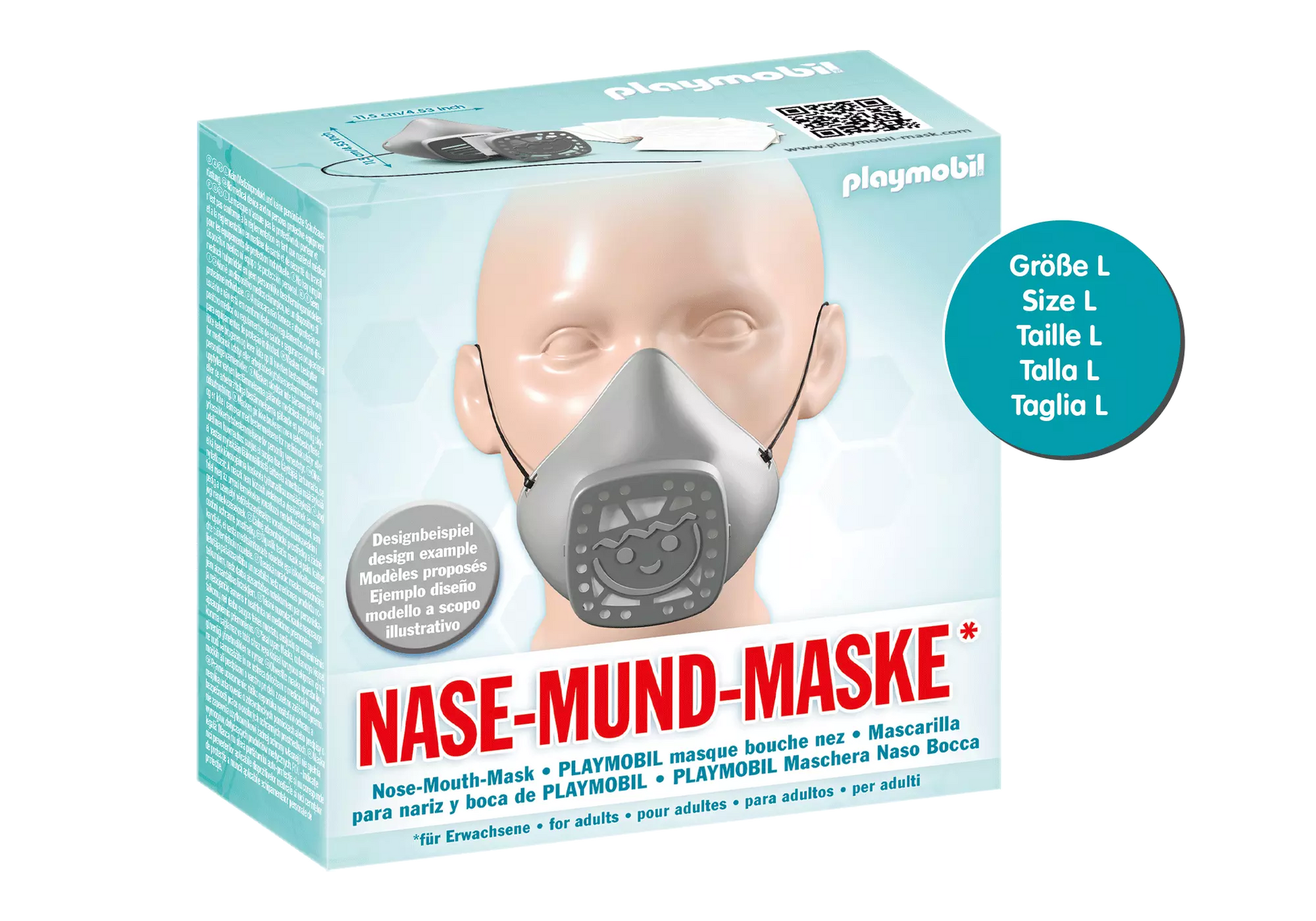 Playmobil 70722 Merchandise Mund-Nase Maske Größe L - plegobil