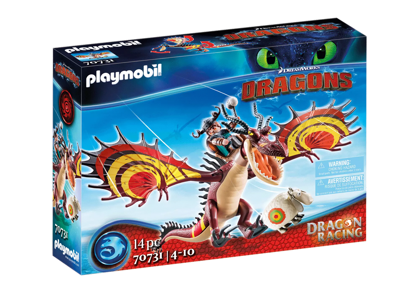 Playmobil 70731 Dragons Dragon Racing: Rotzbakke und Hakenzahn - plegobil