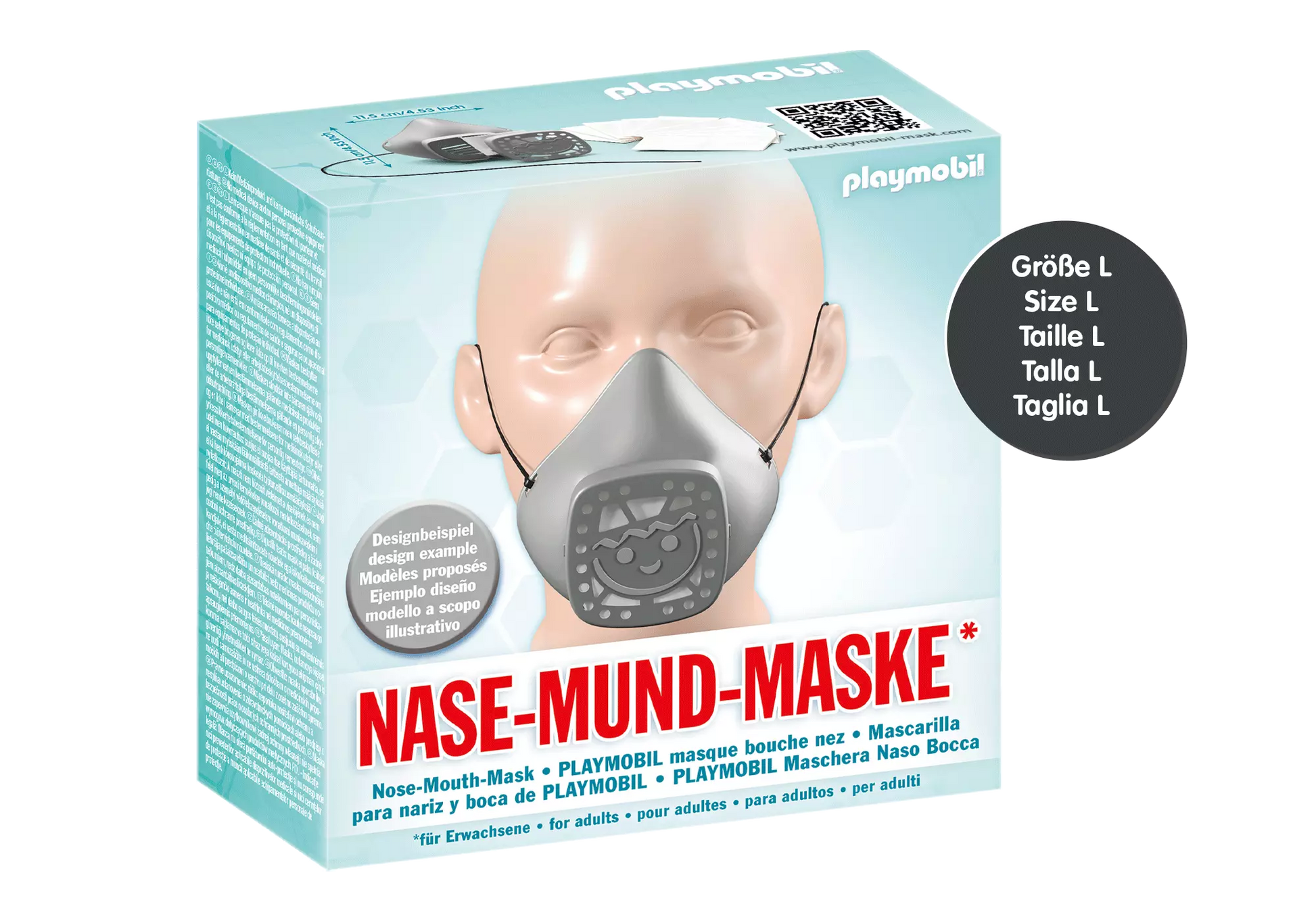 Playmobil 70740 Merchandise Mund-Nase Maske Größe L - plegobil