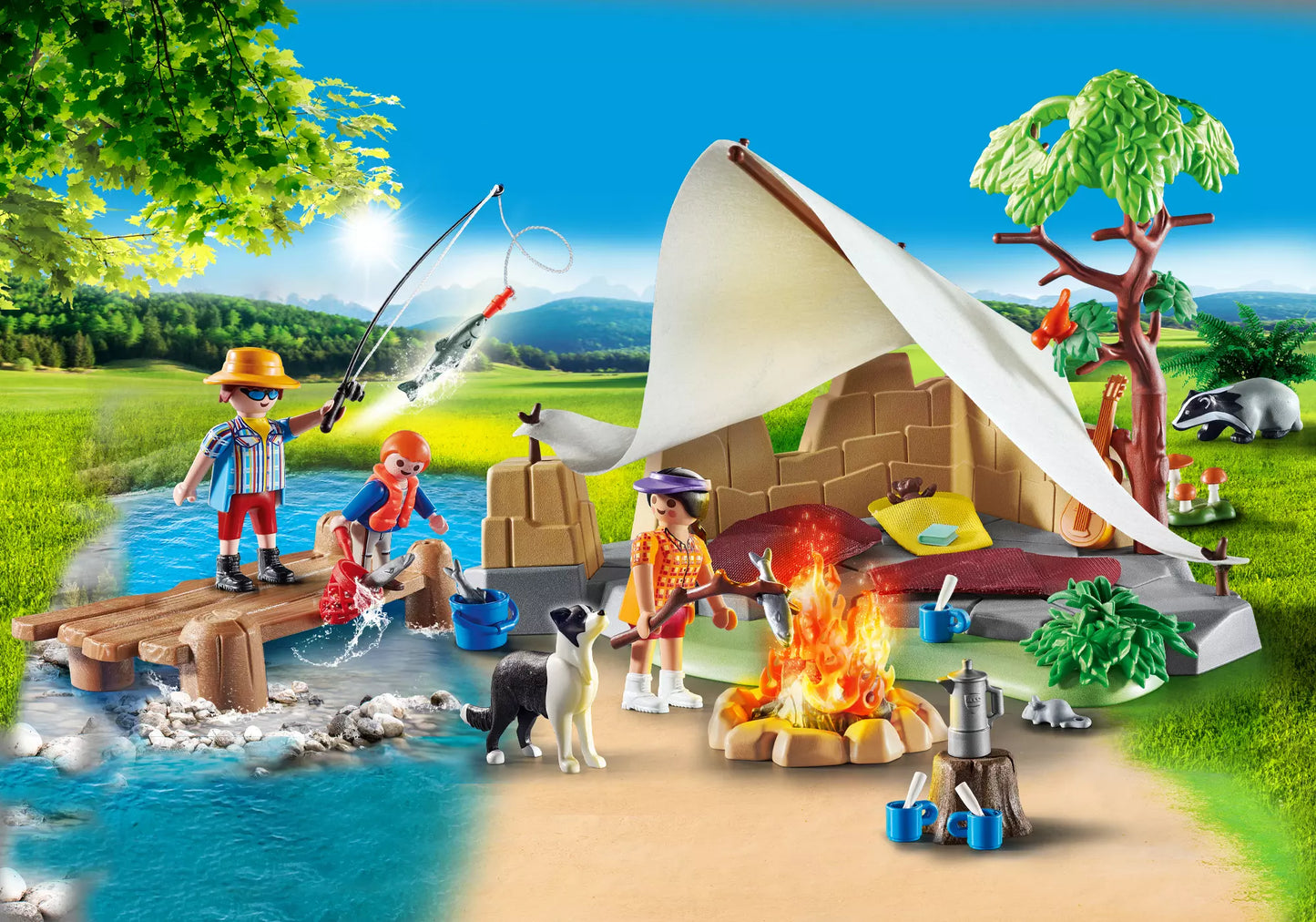 Playmobil 70743 Family Fun Promo Pack Familie beim Campingausflug - plegobil