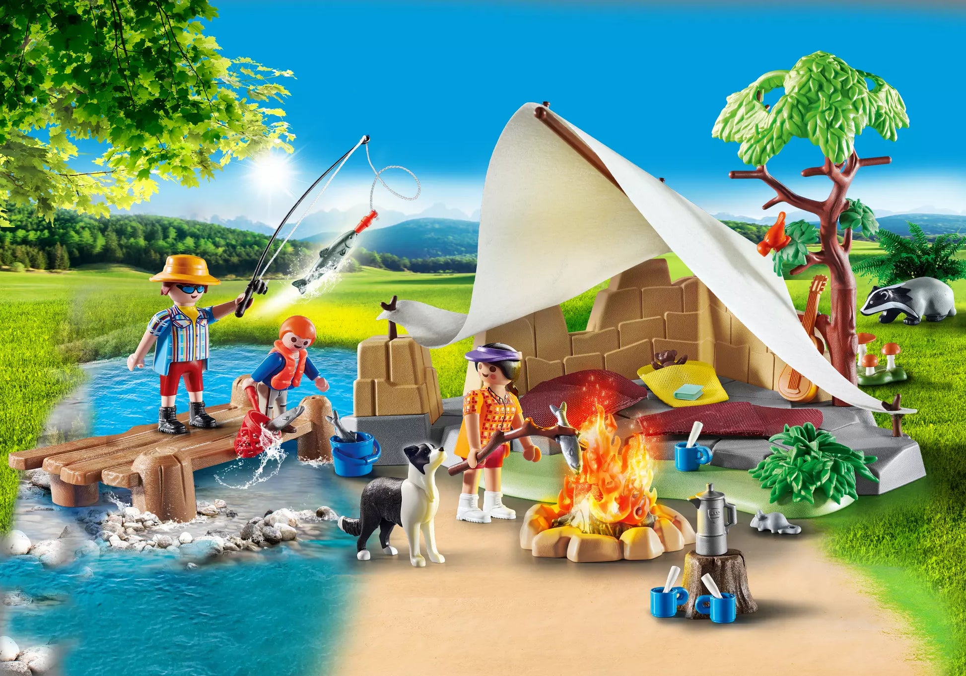 Playmobil 70743 Family Fun Promo Pack Familie beim Campingausflug - plegobil