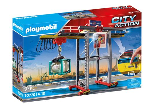 Playmobil 70770 City Action Portalkran mit Containern - plegobil