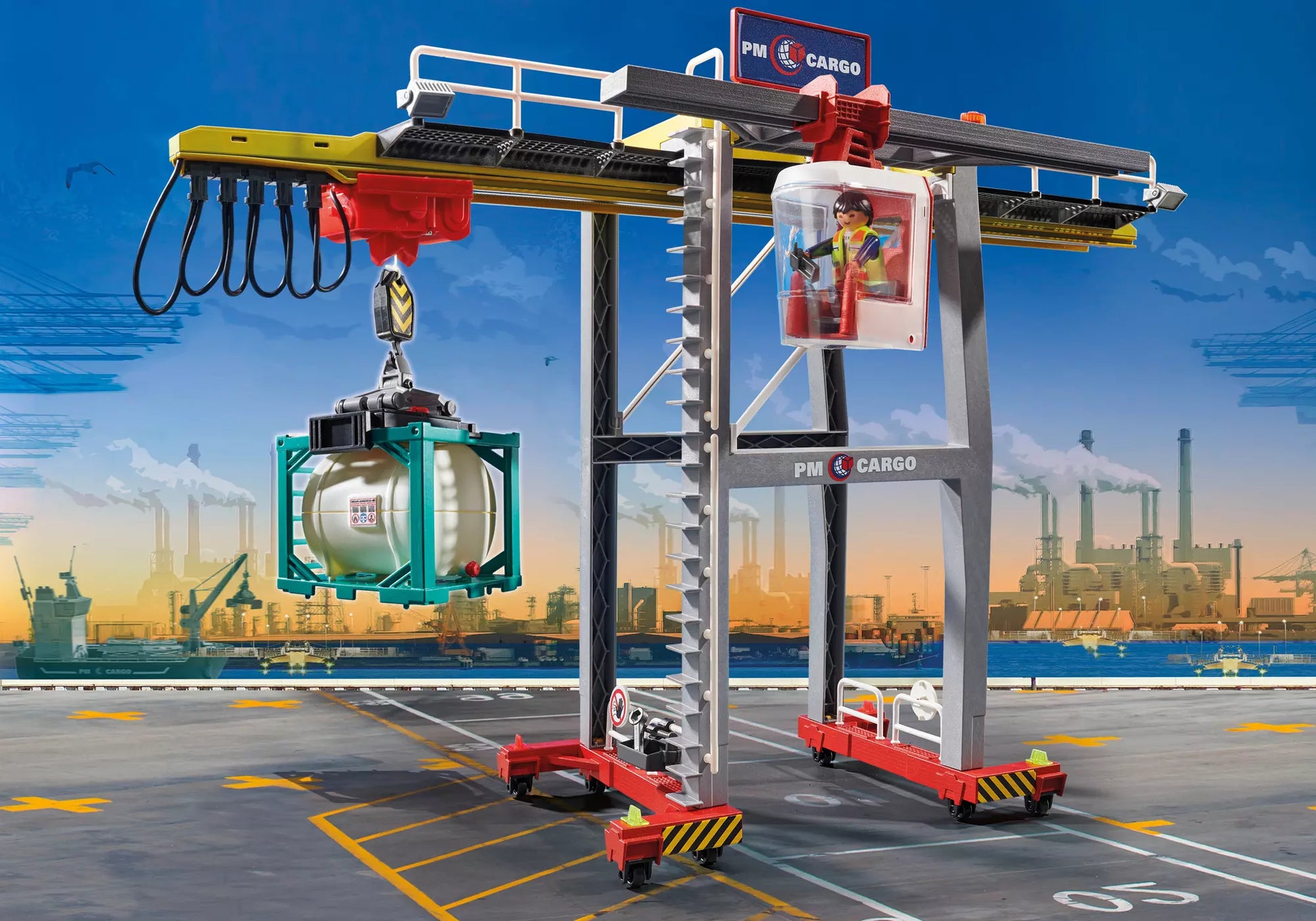 Playmobil 70770 City Action Portalkran mit Containern - plegobil