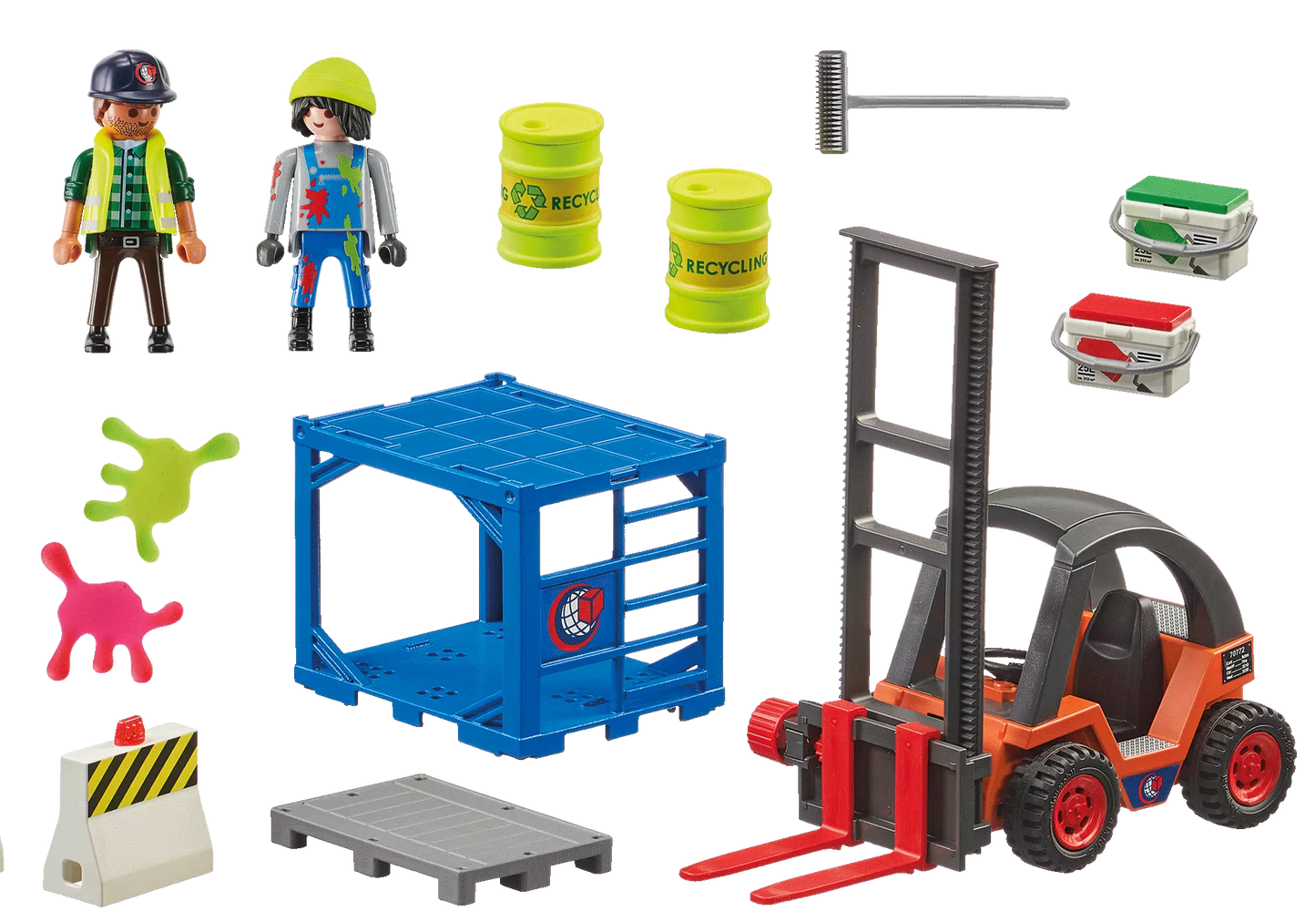 Playmobil 70772 City Action Gabelstapler mit Fracht - plegobil