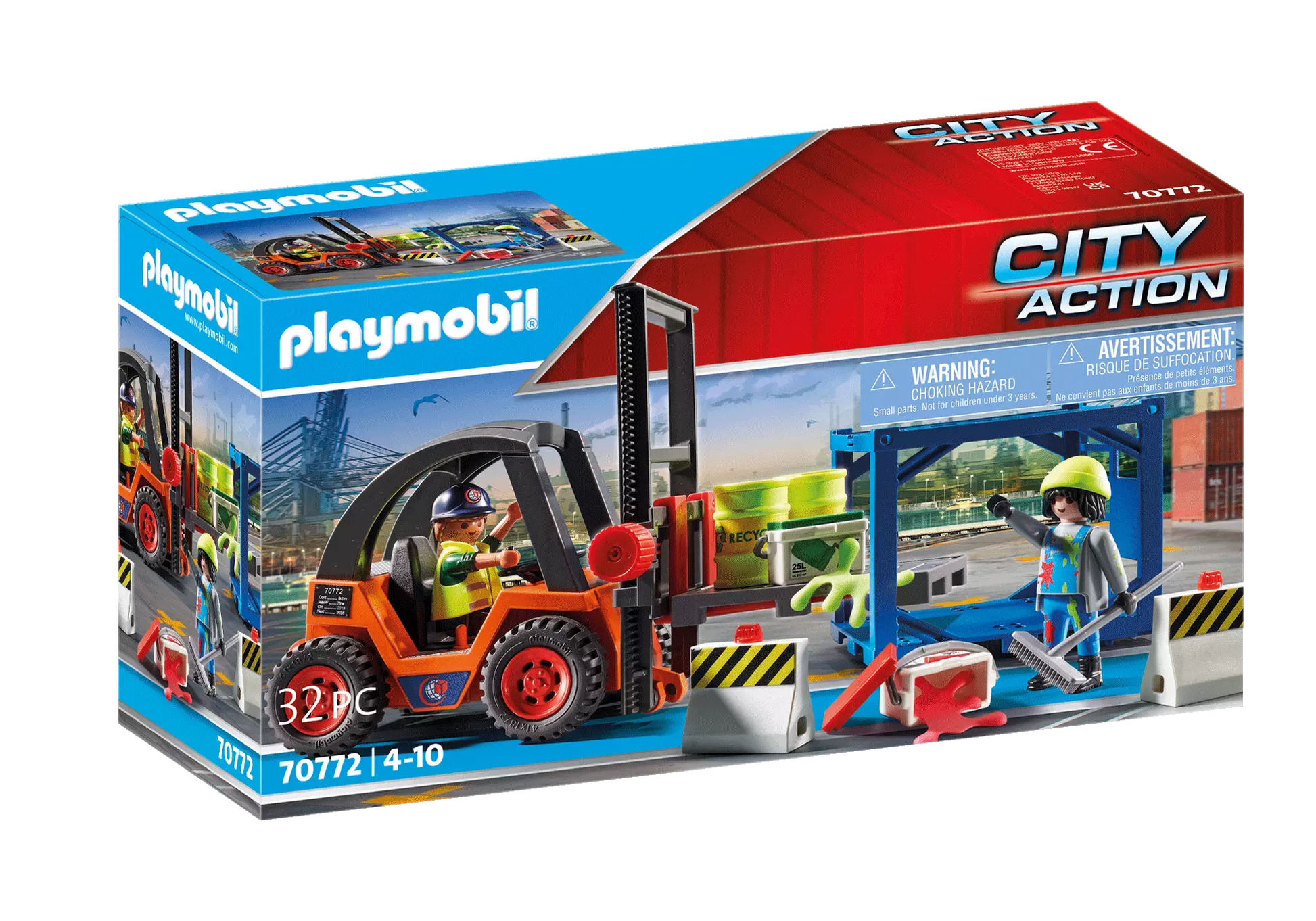 Playmobil 70772 City Action Gabelstapler mit Fracht - plegobil