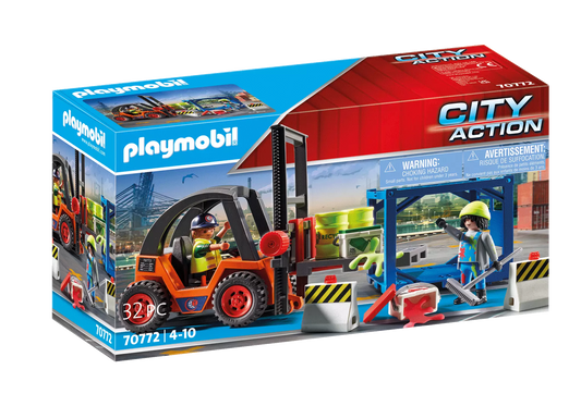 Playmobil 70772 City Action Gabelstapler mit Fracht - plegobil
