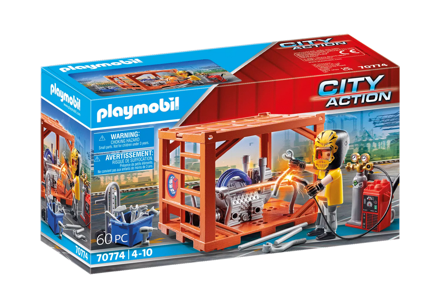 Playmobil 70774 City Action Containerfertigung - plegobil