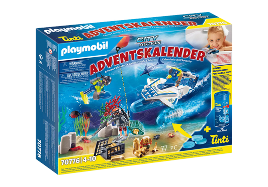 Playmobil 70776 City Action Adventskalender Badespaß Polizeitaucheinsatz - plegobil
