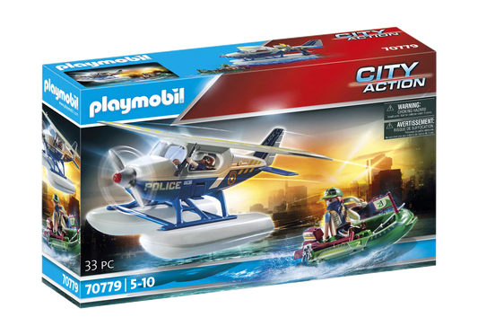 Playmobil 70779 City Action Polizei-Wasserflugzeug: Schmuggler-Verfolgung - plegobil