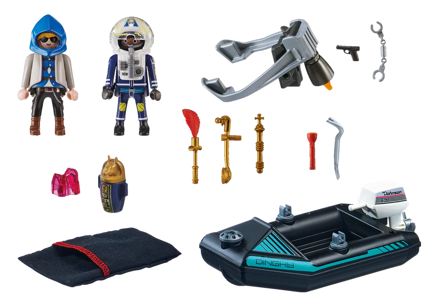 Playmobil 70782 City Action Polizei-Jetpack: Festnahme des Kunsträubers - plegobil