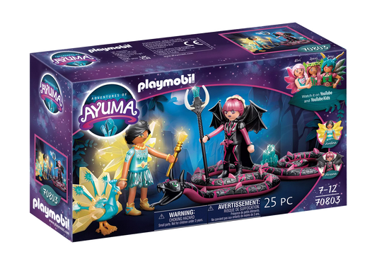 Playmobil 70803 Adventures of Ayuma Crystal Fairy und Bat Fairy mit Seelentieren - plegobil