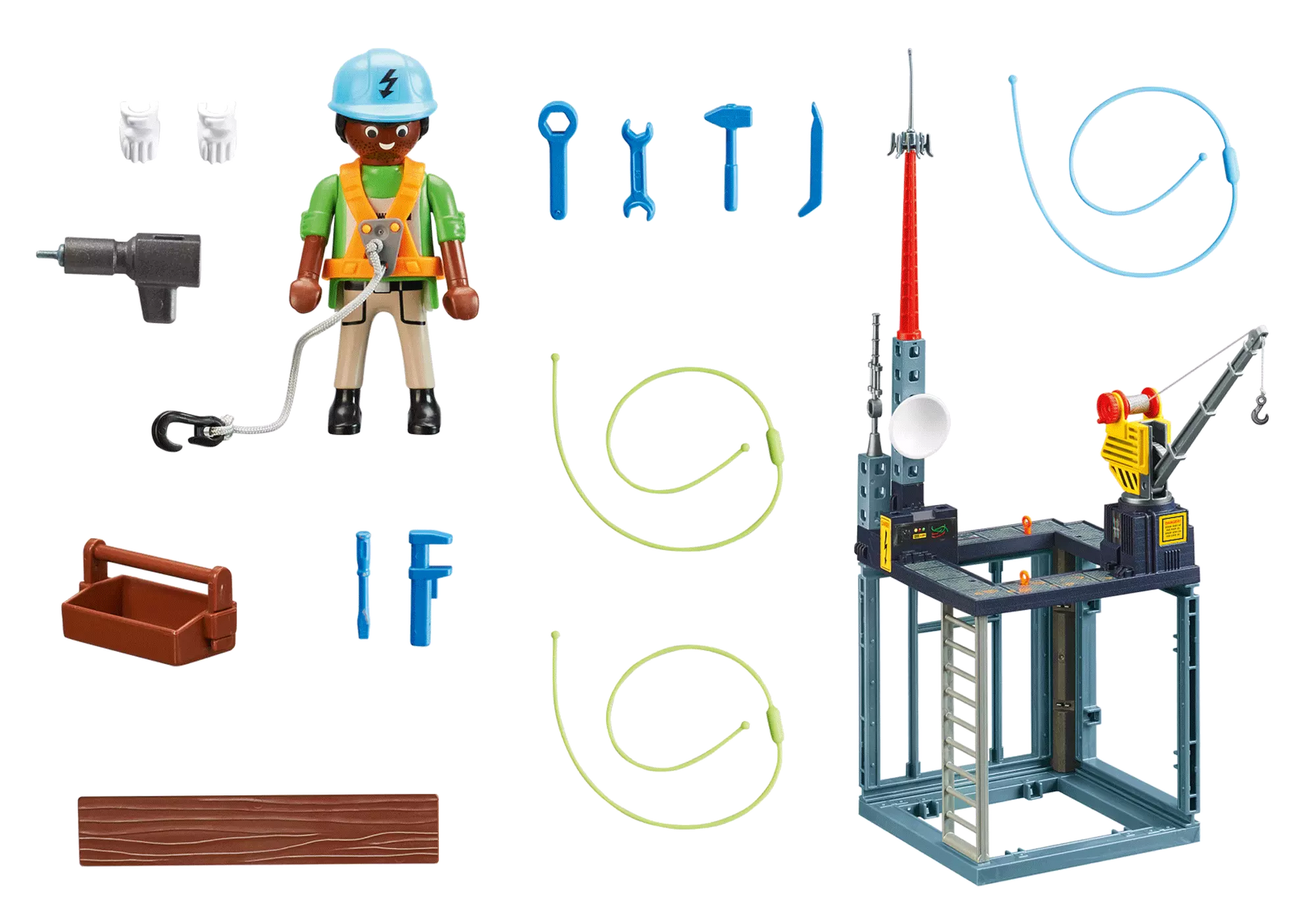 Playmobil 70816 City Action Starter Pack Baustelle mit Seilwinde - plegobil