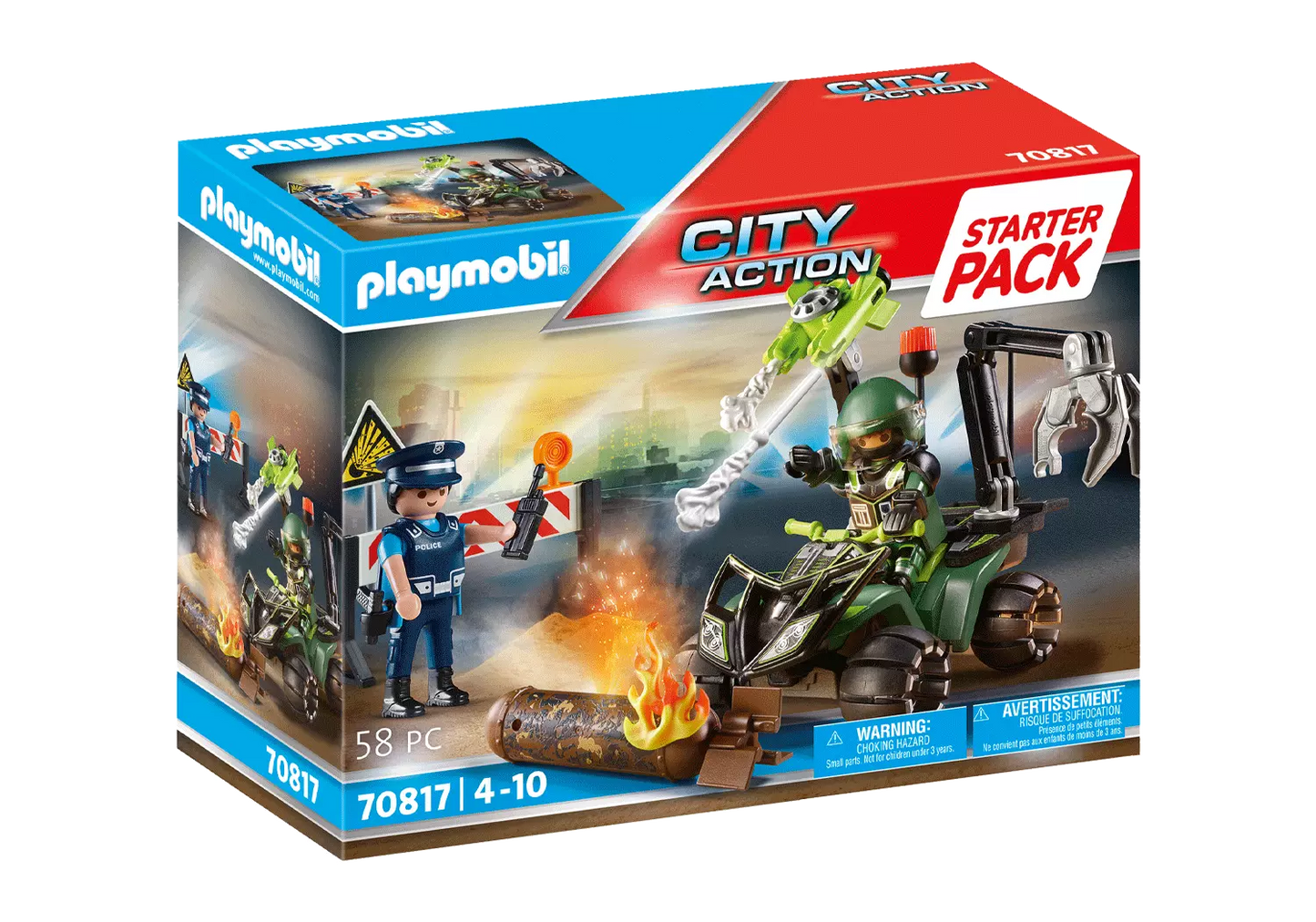 Playmobil 70817 City Action Starter Pack Polizei Gefahrentraining - plegobil