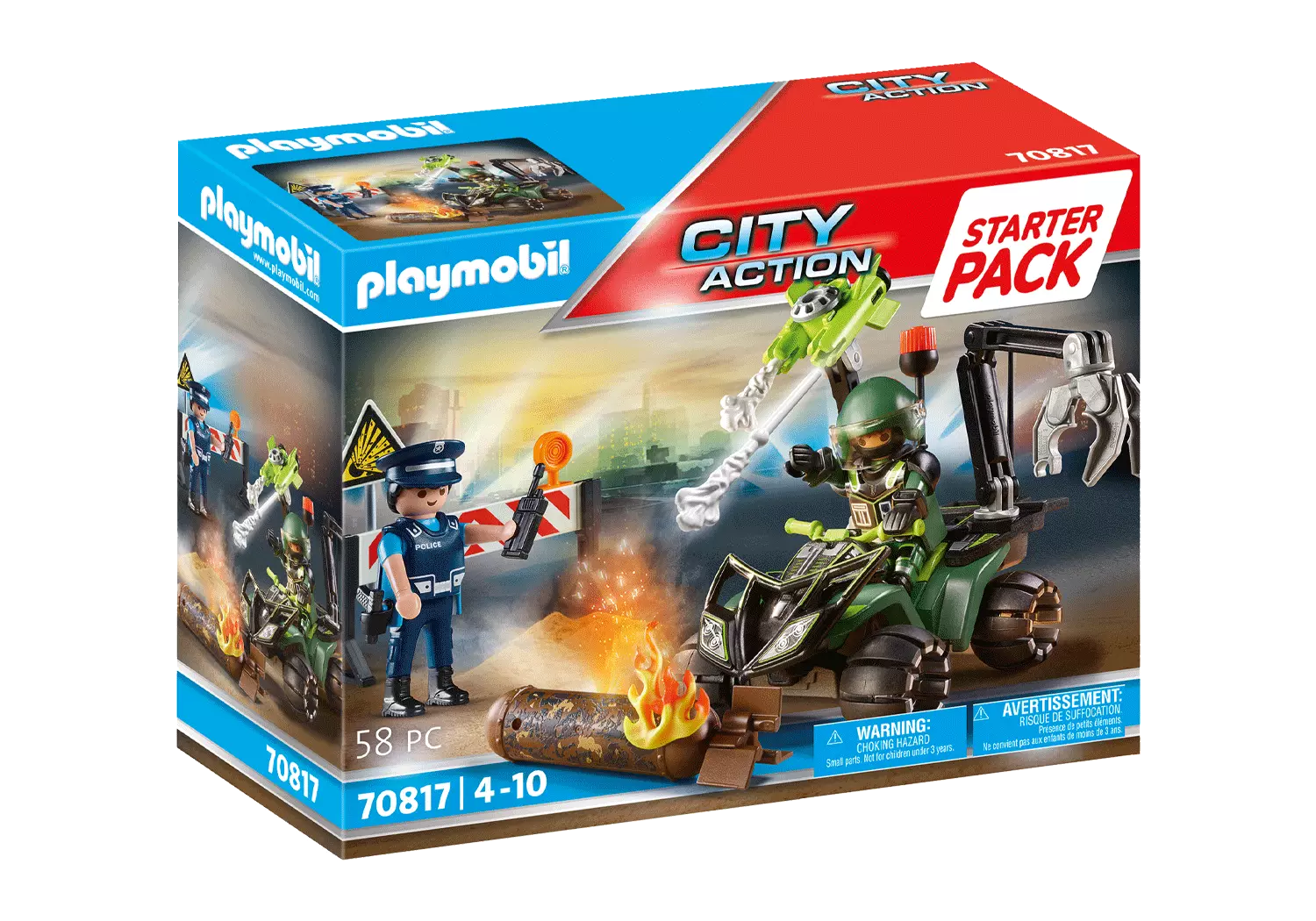 Playmobil 70817 City Action Starter Pack Polizei Gefahrentraining - plegobil