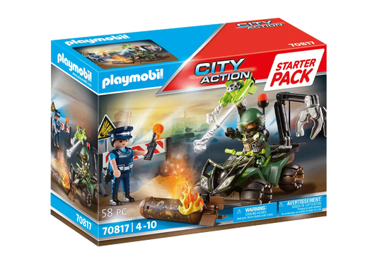 Playmobil 70817 City Action Starter Pack Polizei Gefahrentraining - plegobil