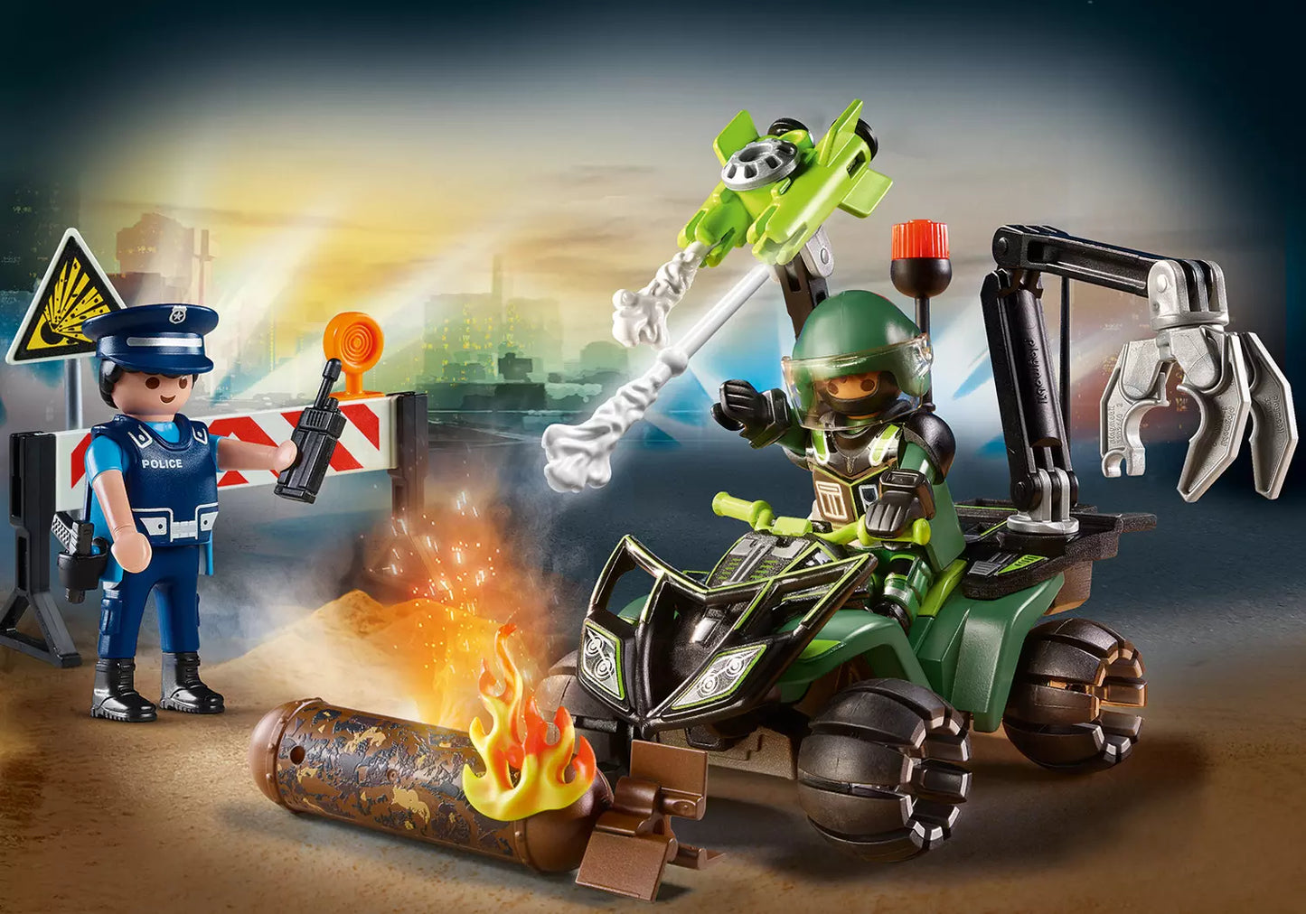 Playmobil 70817 City Action Starter Pack Polizei Gefahrentraining - plegobil