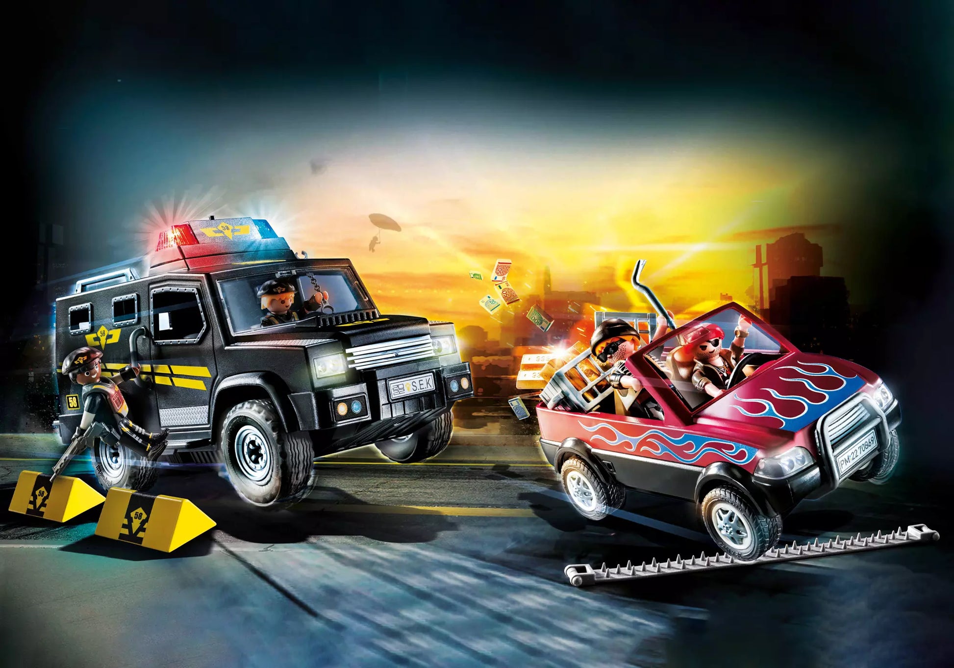 Playmobil 70869 City Action SEK Verfolgungsjagd der Bankräuber - plegobil