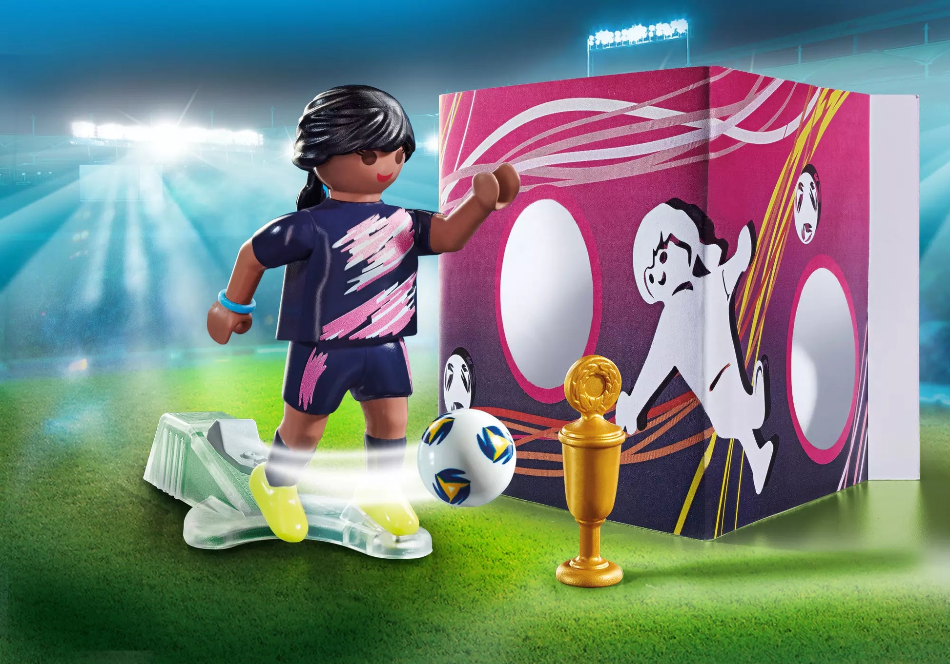 Playmobil 70875 Special Plus Fußballerin mit Torwand - plegobil