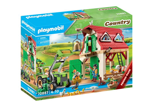 Playmobil 70887 Country Promo Pack Bauernhof mit Kleintieraufzucht - plegobil