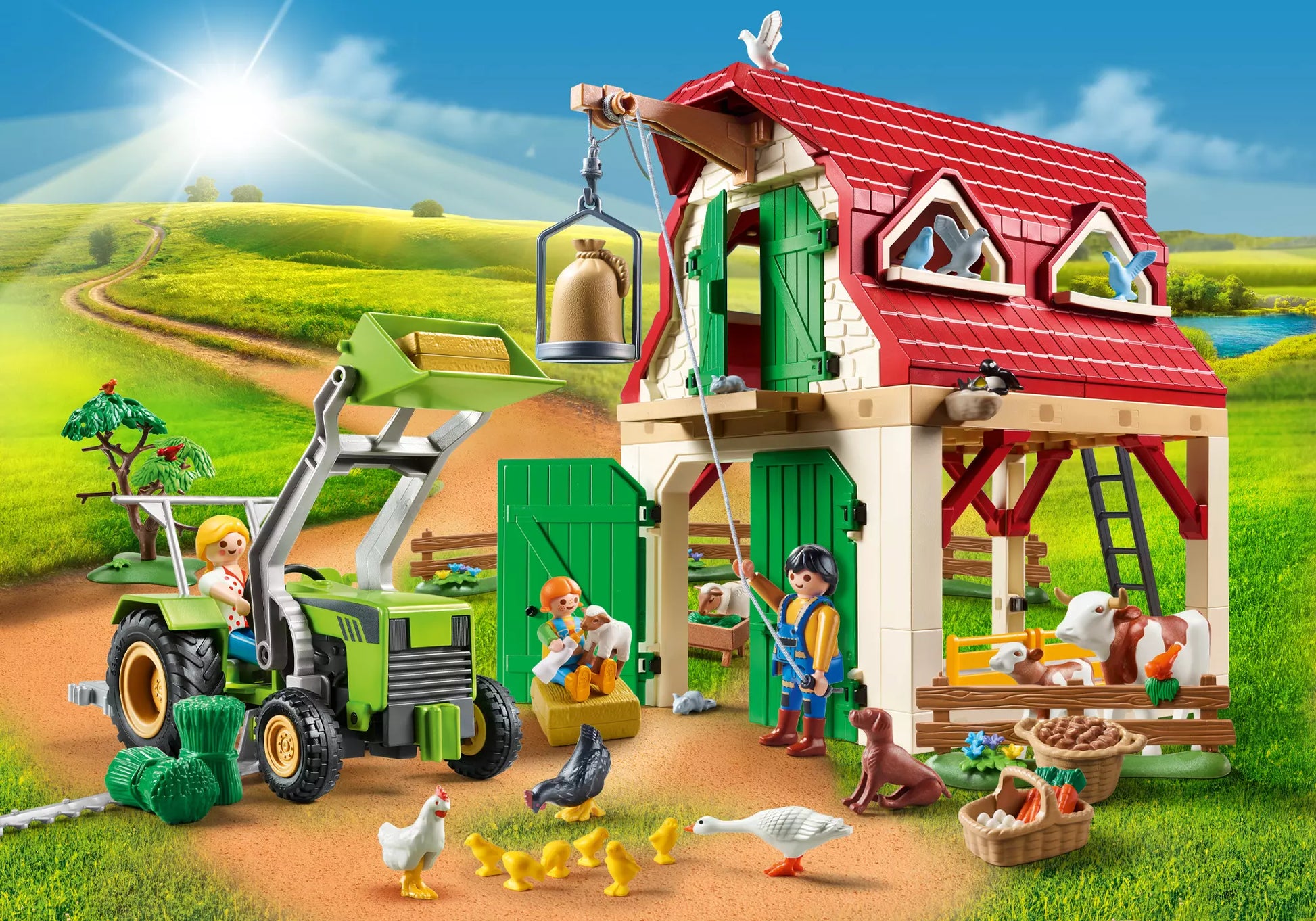 Playmobil 70887 Country Promo Pack Bauernhof mit Kleintieraufzucht - plegobil