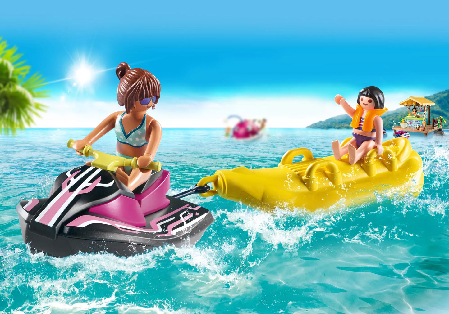 Playmobil 70906 Family Fun Starter Pack Wasserscooter mit Bananenboot - plegobil
