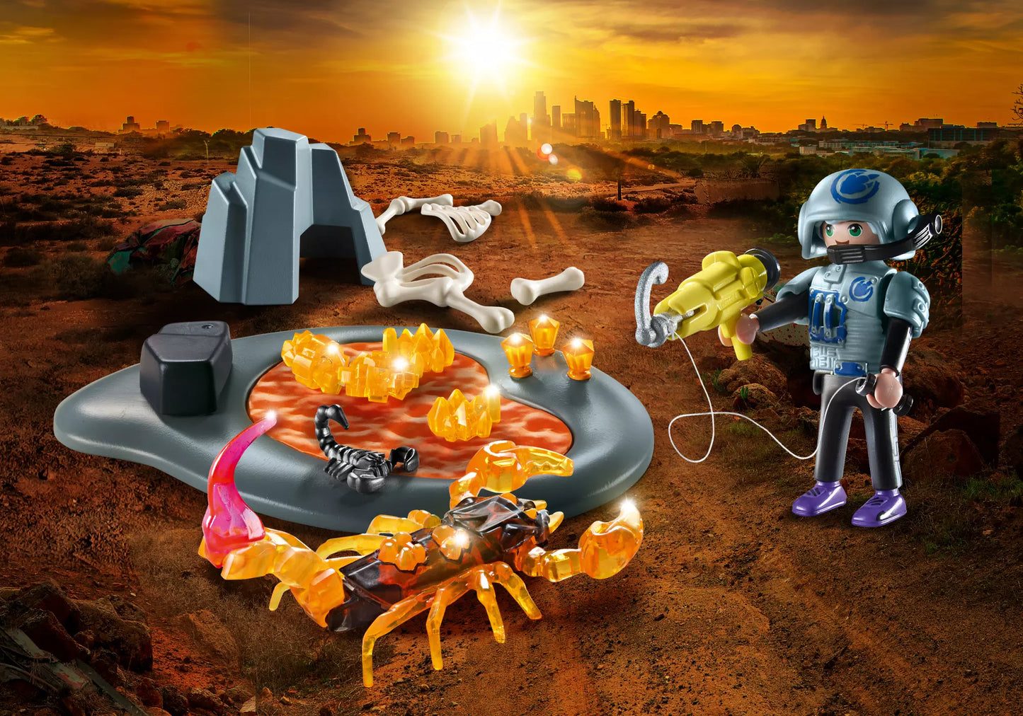 Playmobil 70909 Dino Rise Starter Pack Starter Pack Kampf gegen den Feuerskorpion - plegobil