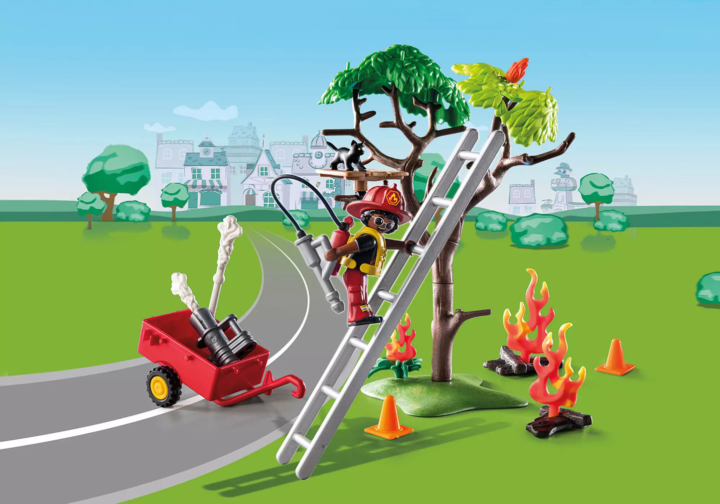 Playmobil 70917 Duck on Call Feuerwehr Action: Rette die Katze! - plegobil