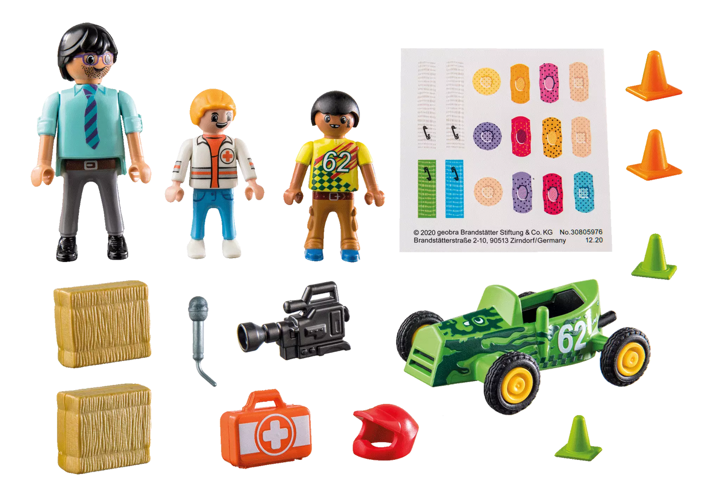 Playmobil 70919 Duck on Call Notarzt Action: Hilf dem Rennfahrer! - plegobil