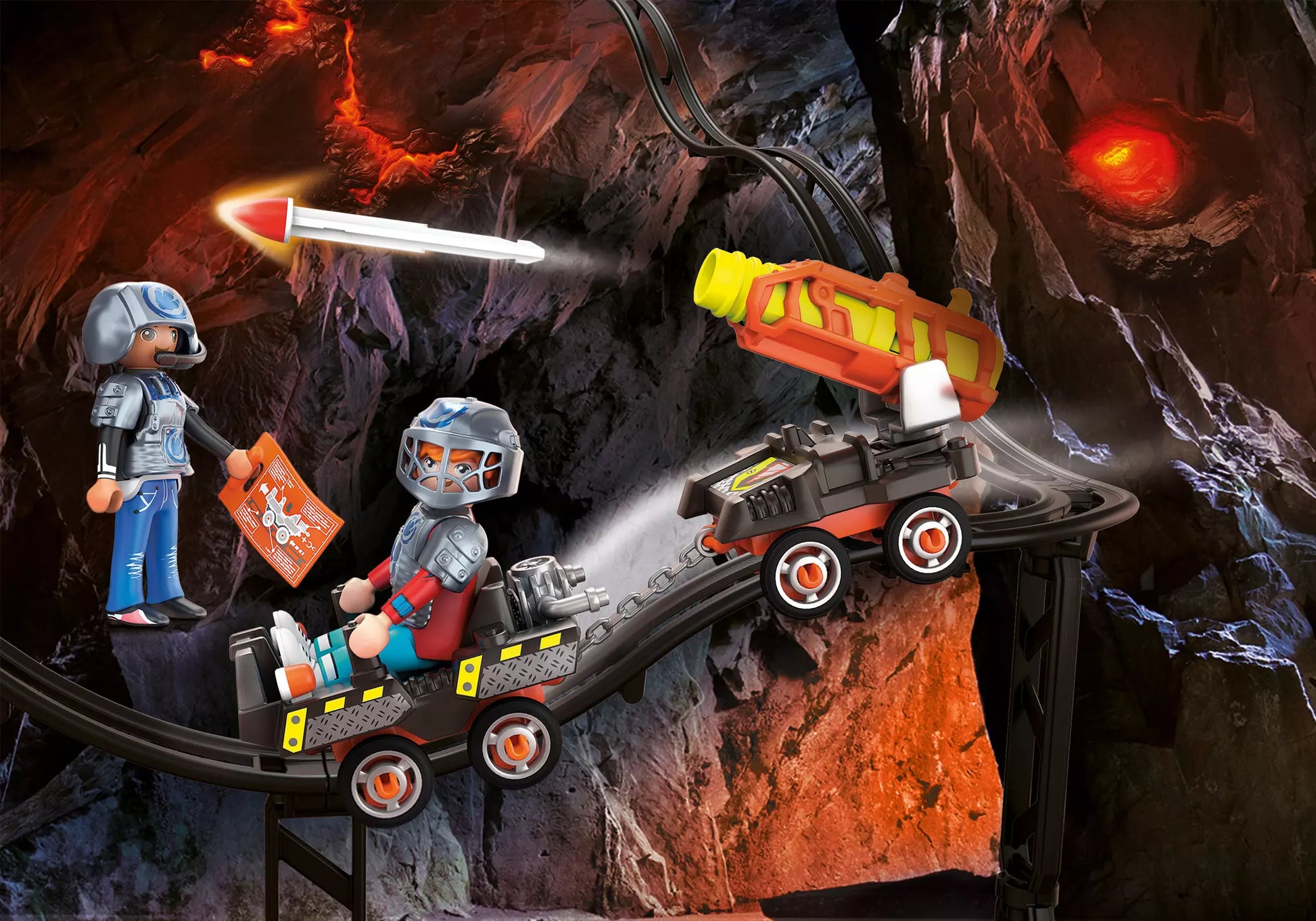 Playmobil 70929 Dino Rise Dino Mine Raketenkart - plegobil