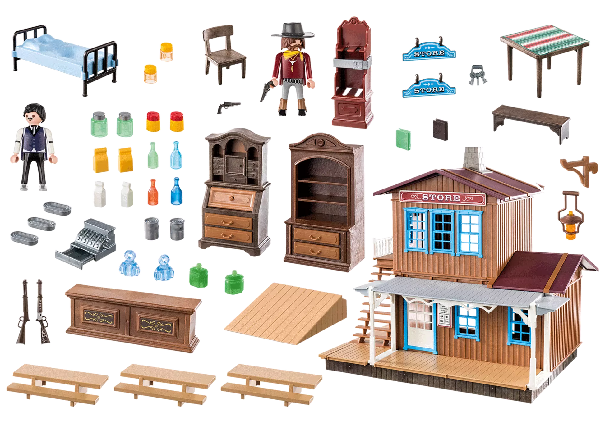 Playmobil 70947 Western Westernladen mit Wohnung - plegobil