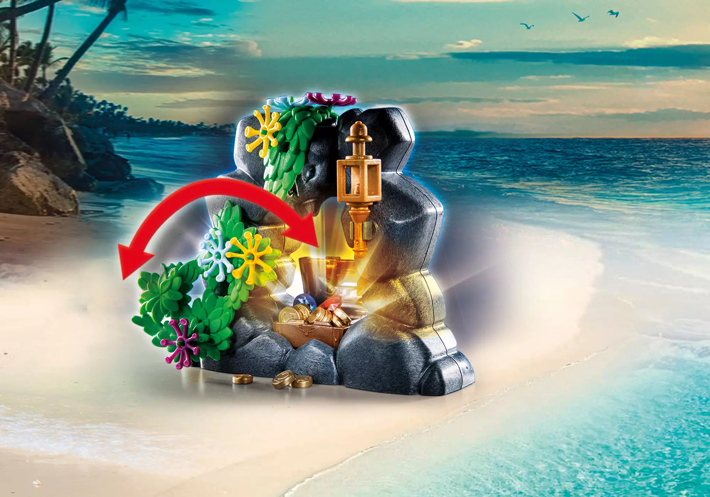 Playmobil 70962 Pirates Promo Pack Piratenschatzinsel mit Skelett - plegobil