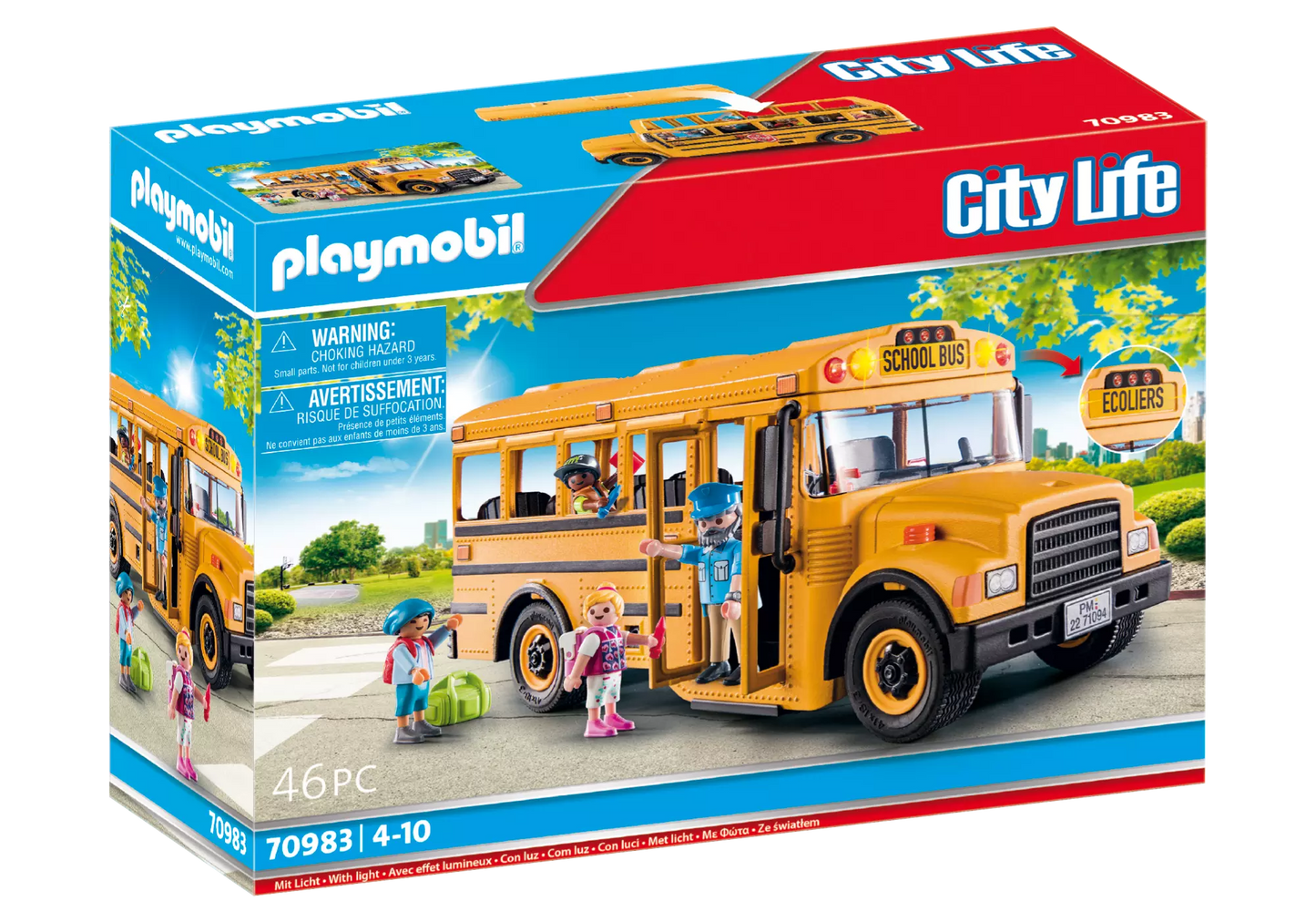 Playmobil 70983 City Life Amerikanischer Schulbus - plegobil