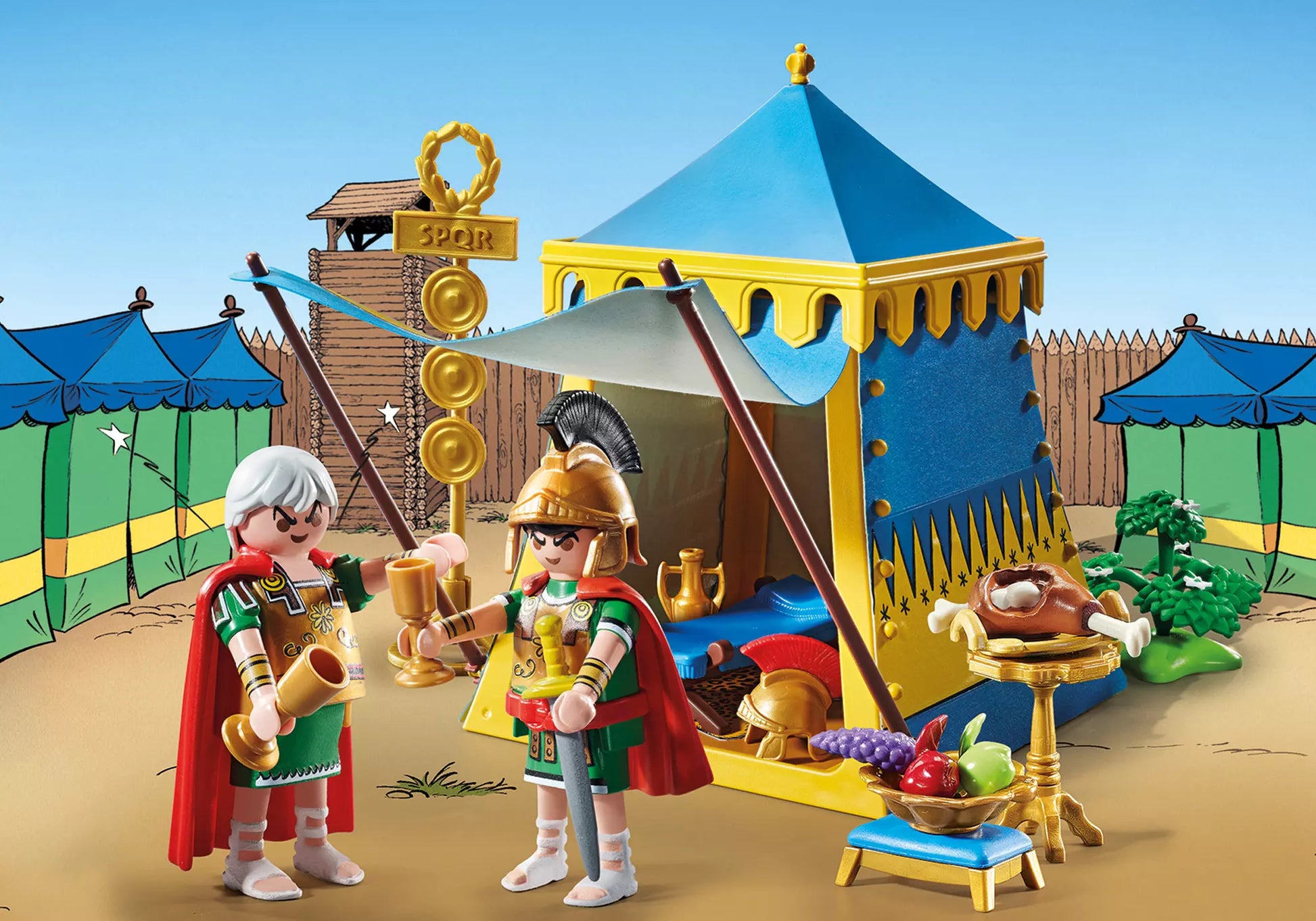 Playmobil 71015 Asterix Anführerzelt mit Generälen - plegobil