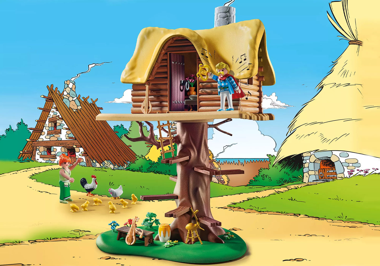 Playmobil 71016 Asterix Troubadix mit Baumhaus - plegobil