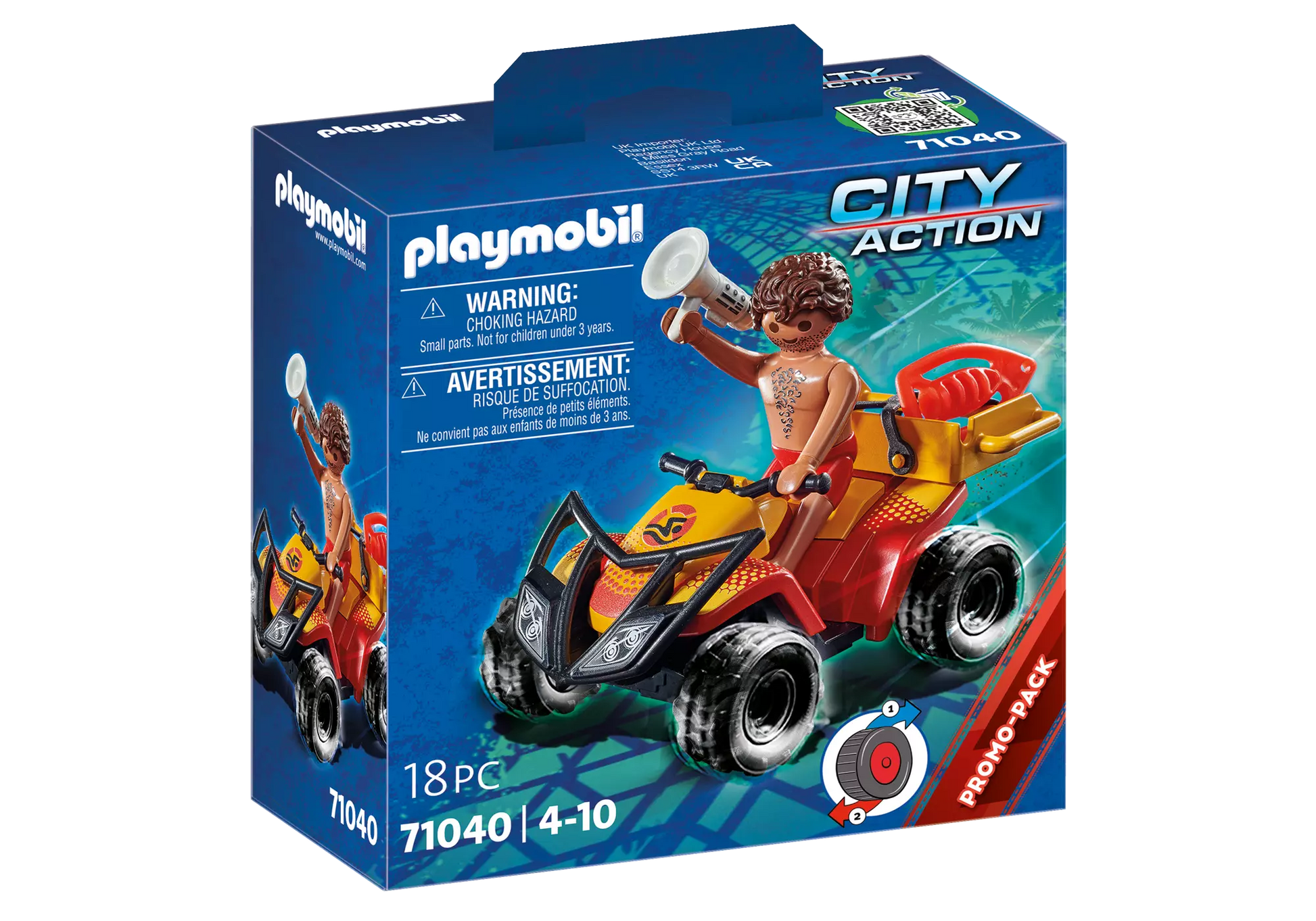 Playmobil 71040 City Action Promo Pack Rettungsschwimmer-Quad - plegobil